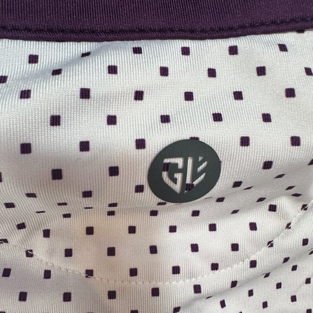 Graham Luxe Golf Polo Shirt Men’s XL White/Burgundy Short Sleeve Performance - Picture 11 of 11